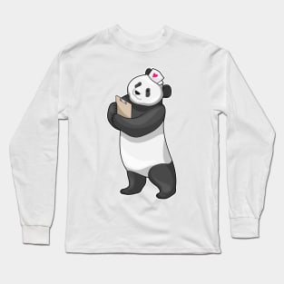 Panda Nurse Heart Long Sleeve T-Shirt